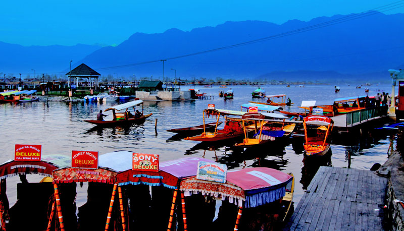 Dal Lake during evening